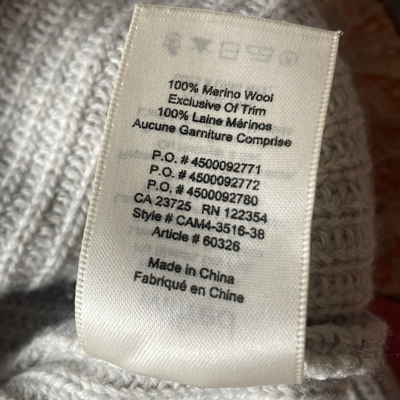 Wilfred Sardou Sweater - Cropped 100% Merino Wool - Picture 5 of 5